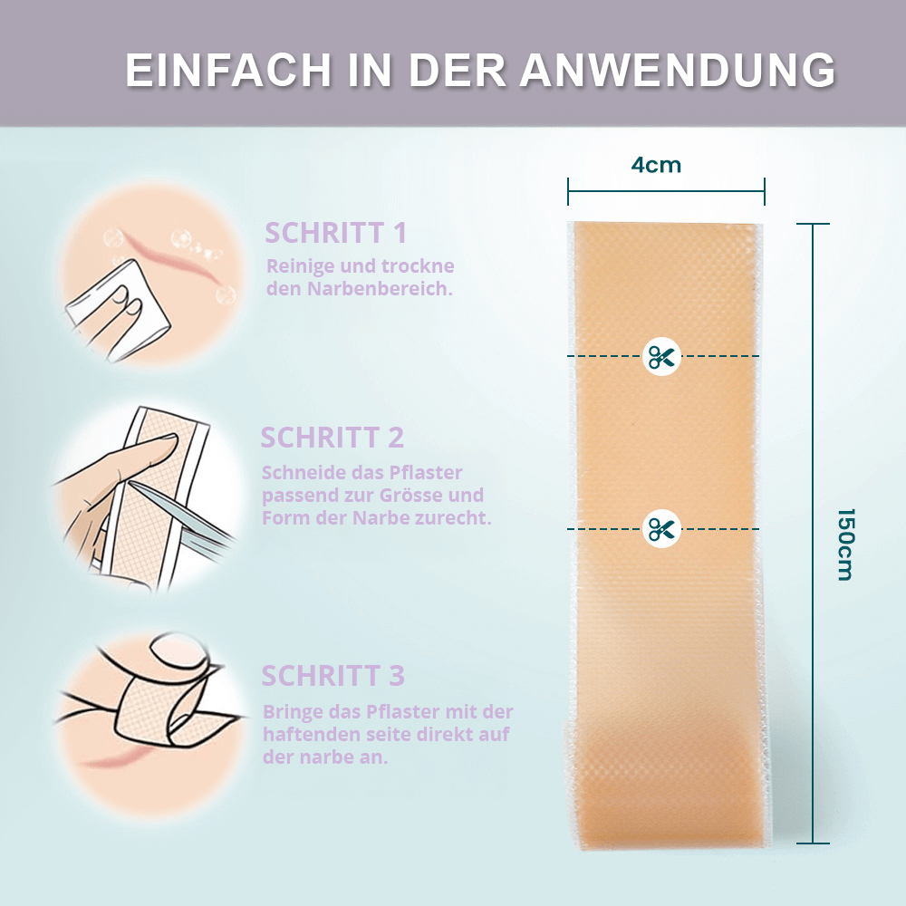 Silikon-Narbenpflaster