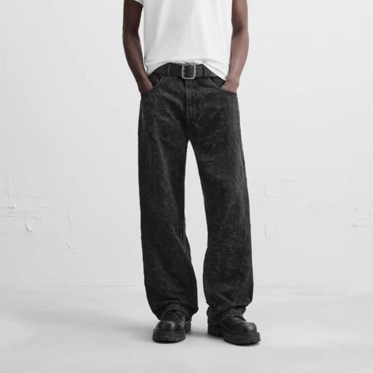 Leon | BAGGY-FIT-JEANS MIT RAUEM FINISH