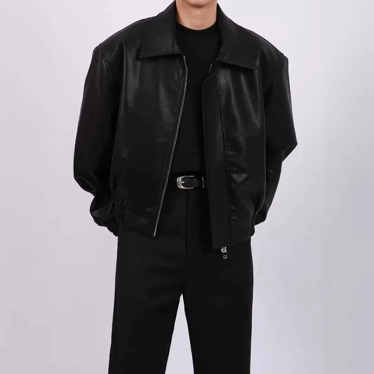 ENZO | Virale Vegane Lederbomberjacke