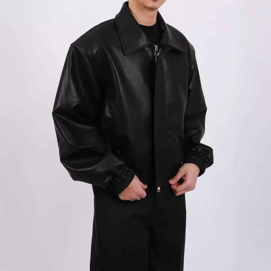 ENZO | Virale Vegane Lederbomberjacke