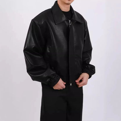 ENZO | Virale Vegane Lederbomberjacke